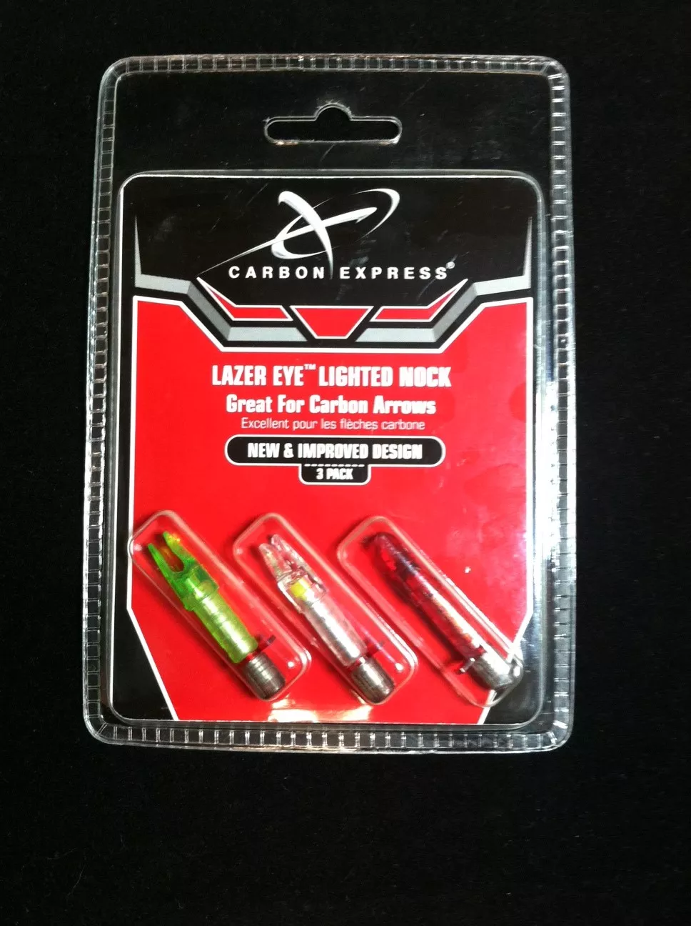 Carbon Express Lazer Eye Lighted Nock 3 Pack