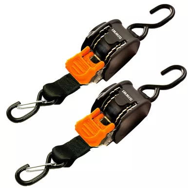 CargoBuckle Mini G3 Retractable Tie-Down with S-Hooks