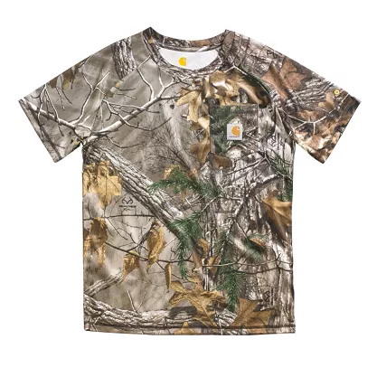 Carhartt Boy’s Youth Force Performance Camo Pocket Tee