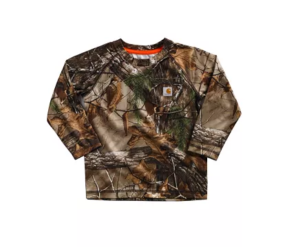 Carhartt Boys’ Force Performance Camo Raglan Pocket Tee (4-7)