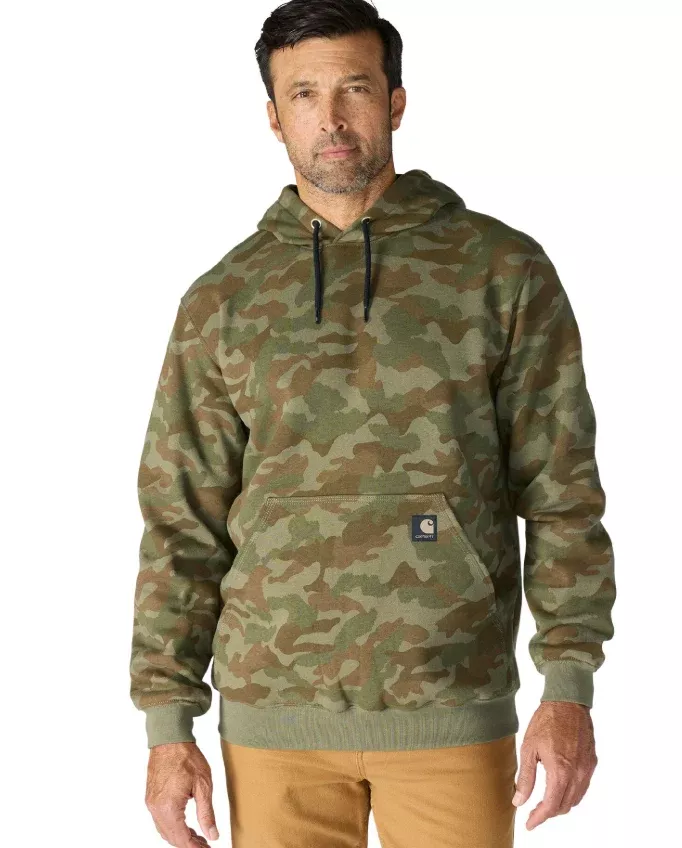 Carhartt Camo Marquette Sweatshirt – Men’s Midweight Hooded Pullover – 107301