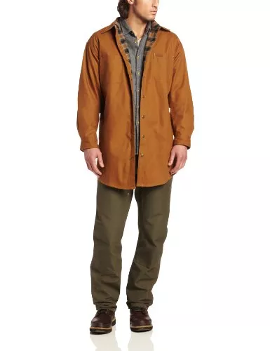 Carhartt Men’s Classic Canvas Shirt Jacket Flannel Original Fit