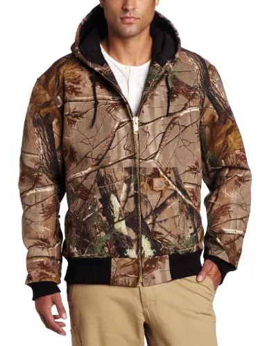 Carhartt Men’s Quilted Flannel Lined Camo Active Jacket