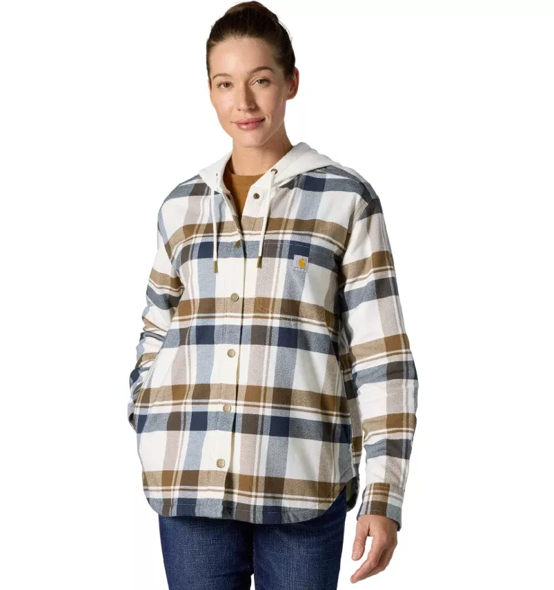 Carhartt Women’s Hamilton Plaid Hooded Shirt Jac – Rugged Flex™