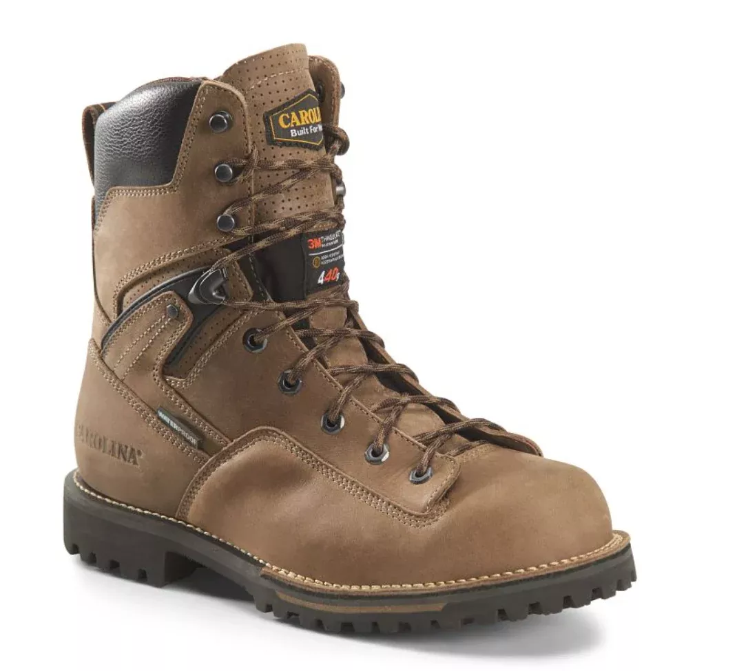 Carolina CA8039 Men’s 8″ Waterproof Insulated Work Boot – 440g Thinsulate Soft Toe