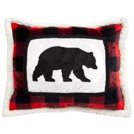 Carstens Lodge Throw Pillow - 16" x 20" - Lumberjack Bear