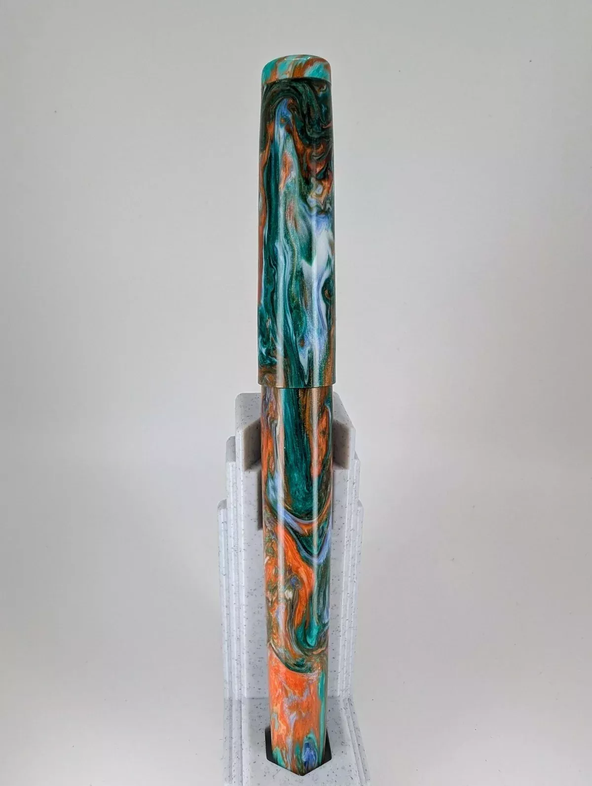 CAS Pens Cancun Swirl Fountain Pen Steel 2-Tone Nib