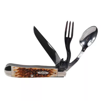Case 00052 Amber Bone Hobo Pocket Knife 4.125" Overall Length