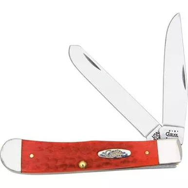 Case Cutlery Trapper Red Bone Knife Stainless Blades