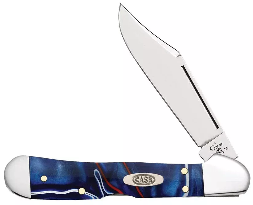 Case Knives Patriotic Kirinite Mini CopperLock Folding Knife