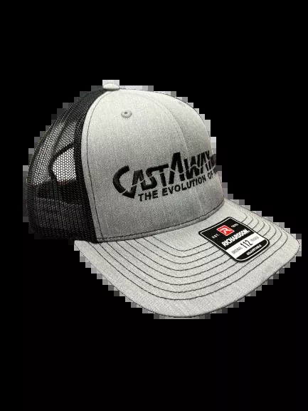 CastAway Logo’d Richardson Hat – Heather Grey/Black
