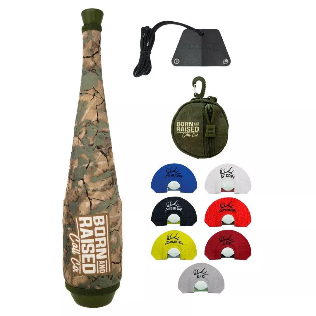 Cat Road Shuffle – Complete Elk Call Kit with Bugle Tube, Cow Call & 7 Diaphragms
