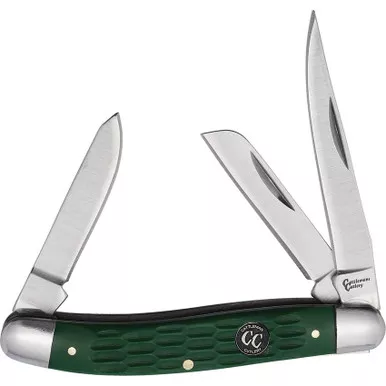 Cattleman's Stockman Green Delrin Pocket Knife