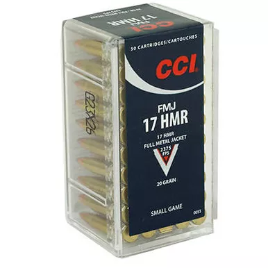 CCI 0055 Small Game 17 HMR 20 GR FMJ 50 Rounds
