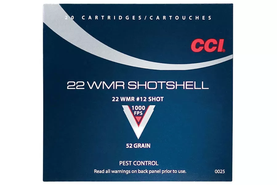 CCI  22 WMR 52 gr #12 Shot Maxi Mag 20/Box