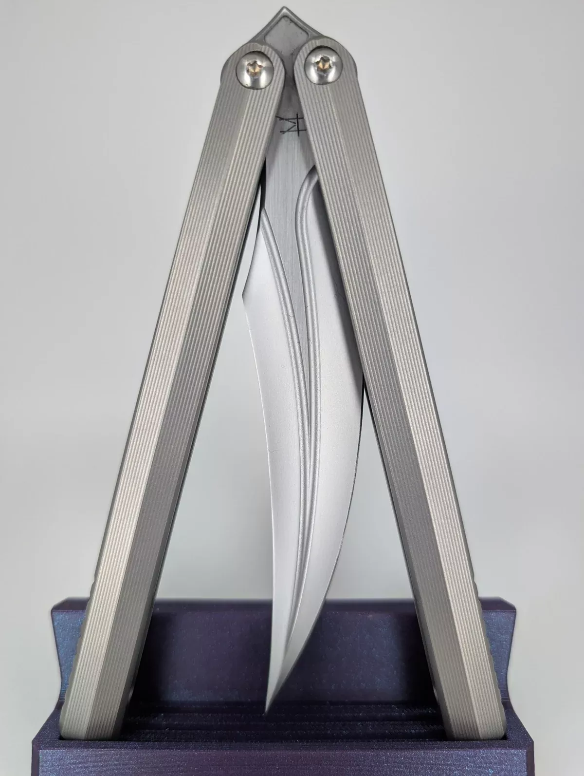 Ceroni Knives BaliReaper Titanium Live Blade Balisong