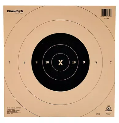 Champion 25 Yard Timed/Rapid Fire Paper Target 12 Per Pack