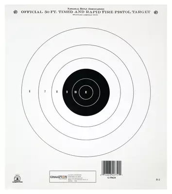 Champion 50 Foot Timed/Rapid Tagboard Target 12 Per Pack