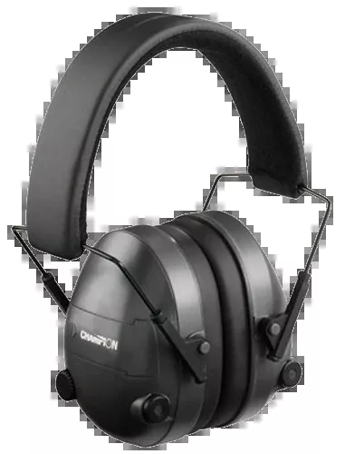 Champion Targets Electronic Ear Muffs, Over-the-Head Hearing Protection, 25 dB Noise Reduction, Black 40974