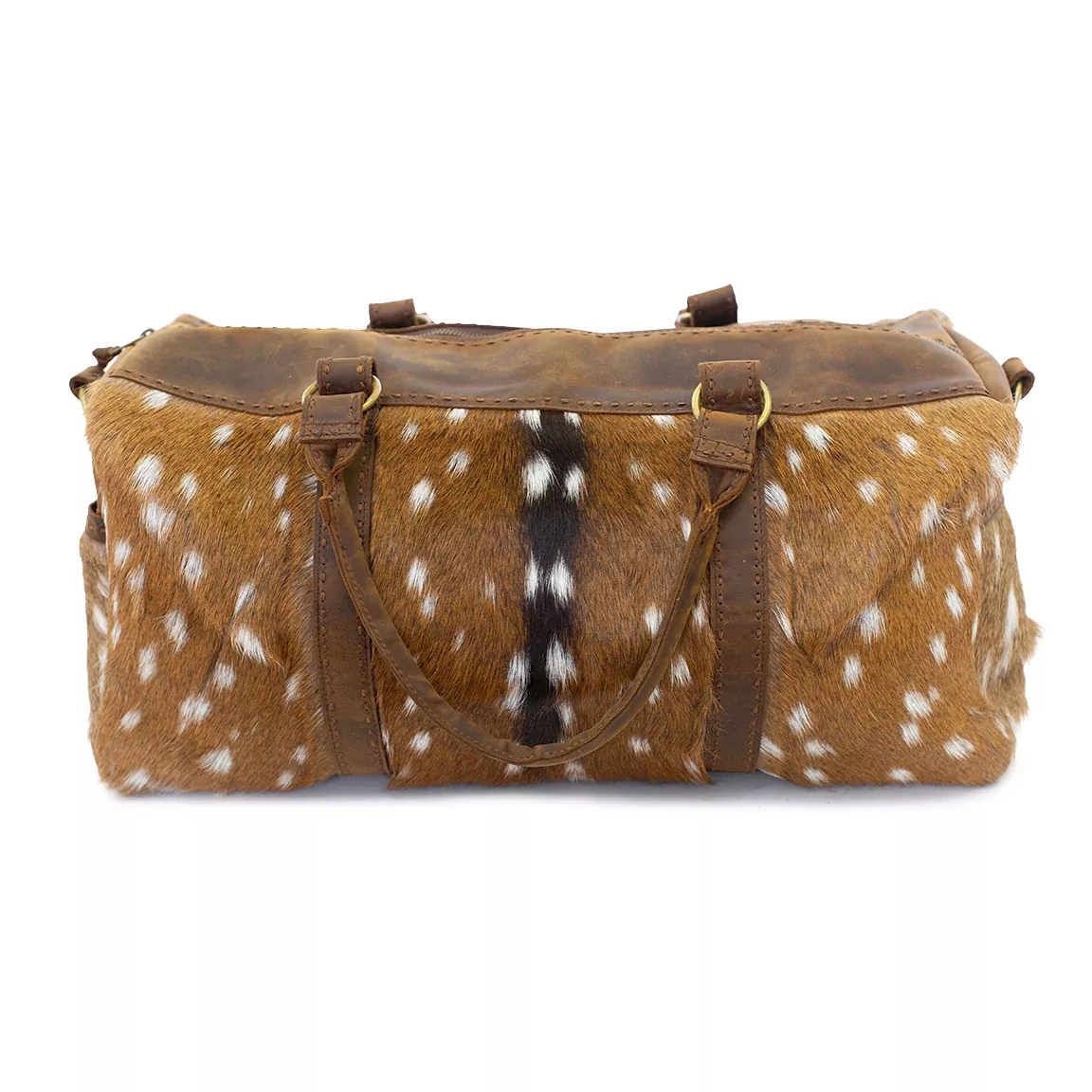 Cheyenne Axis Deer Hide Duffle Bag