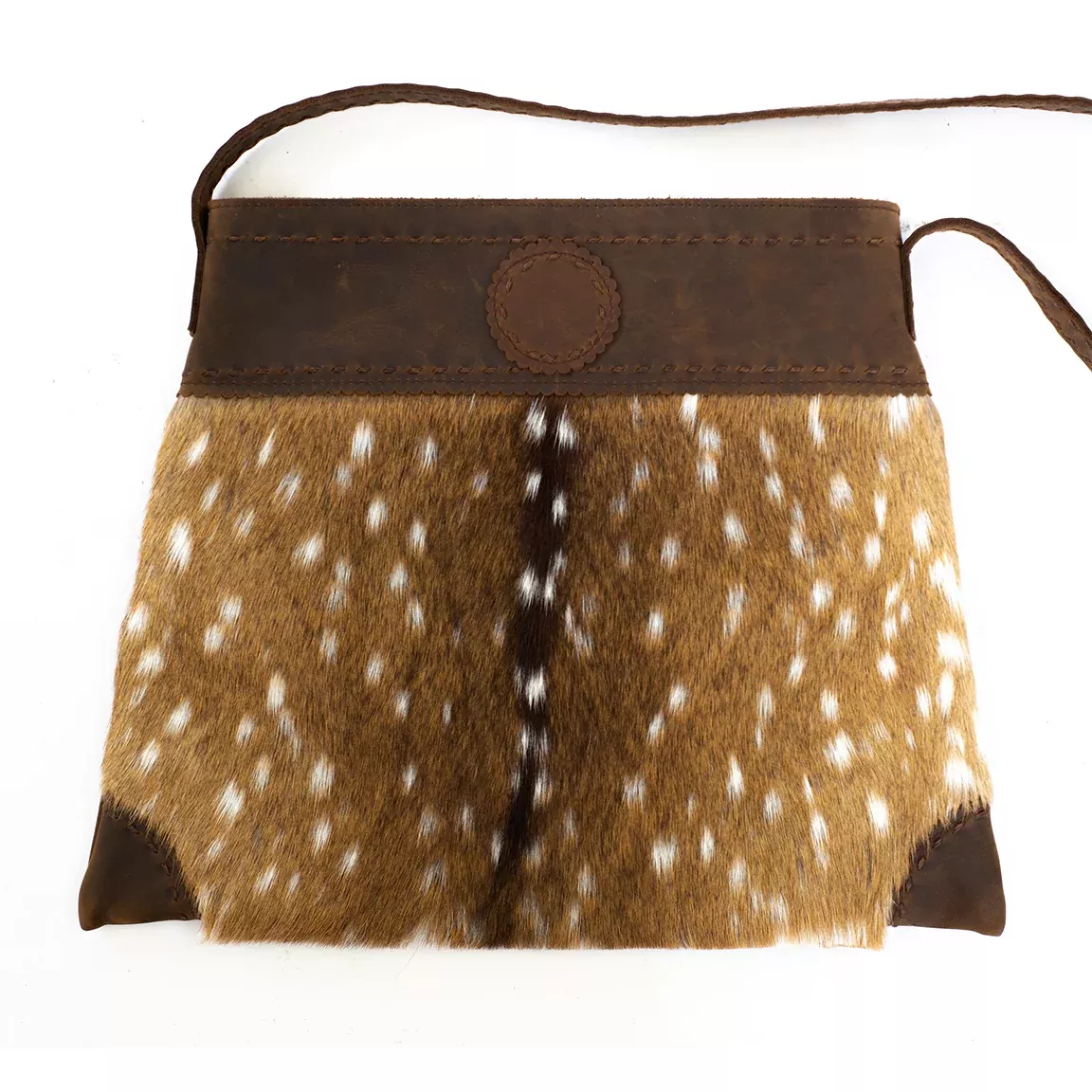Cheyenne Axis Deer Hide Parker Hand Bag
