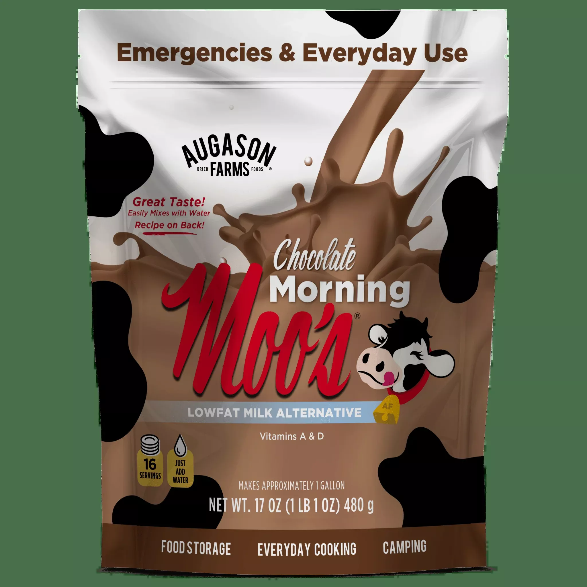 Chocolate Morning Moo's Milk Alternative Pouch, 16 Servings