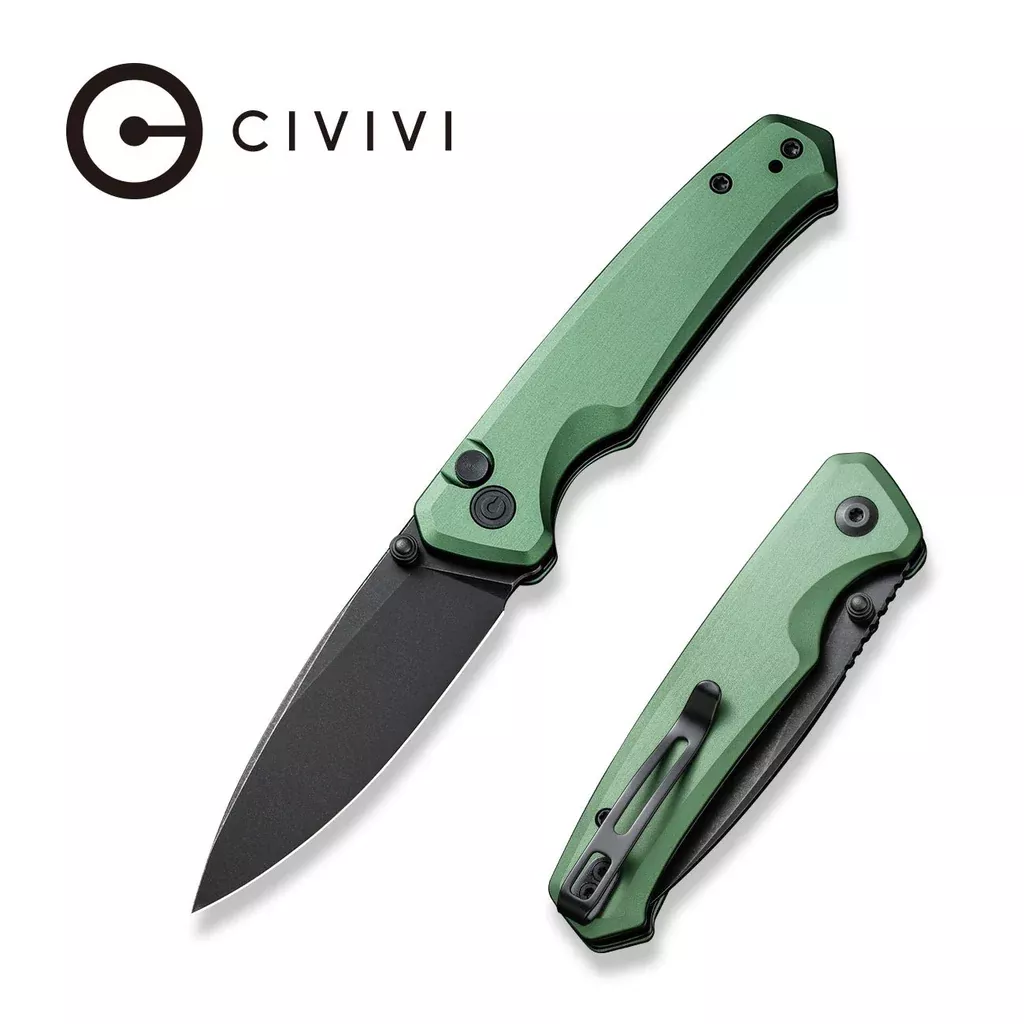 CIVIVI Altus Button Lock & Thumb Stud Knife Aluminum Handle (2.97″ Nitro-V Blade) C20076-5