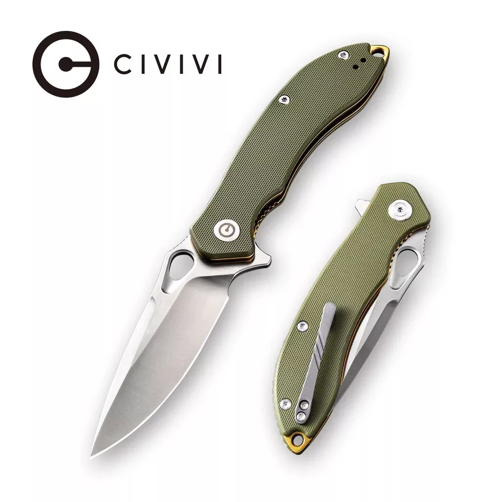 CIVIVI Aquila Flipper & Thumb Hole Knife G10 Handle (3.45″ VG-10 Blade) C805B
