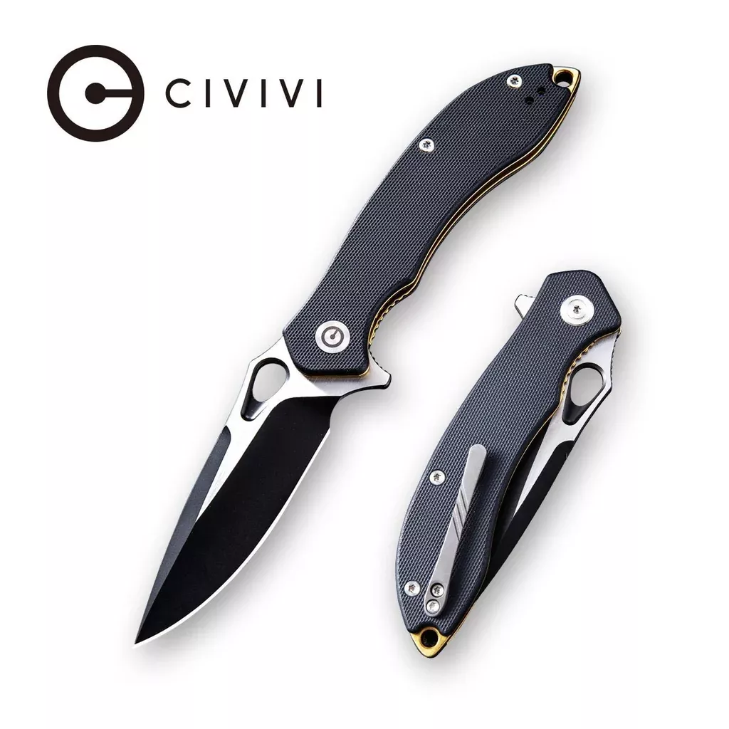 CIVIVI Aquila Flipper & Thumb Hole Knife G10 Handle (3.45″ VG-10 Blade) C805E