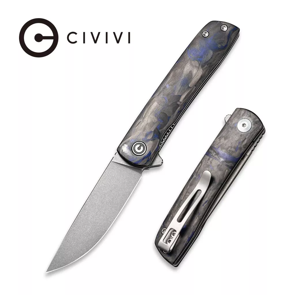 CIVIVI Bo Flipper Knife Carbon Fiber Handle (2.92” Nitro-V Blade) C20009B-A