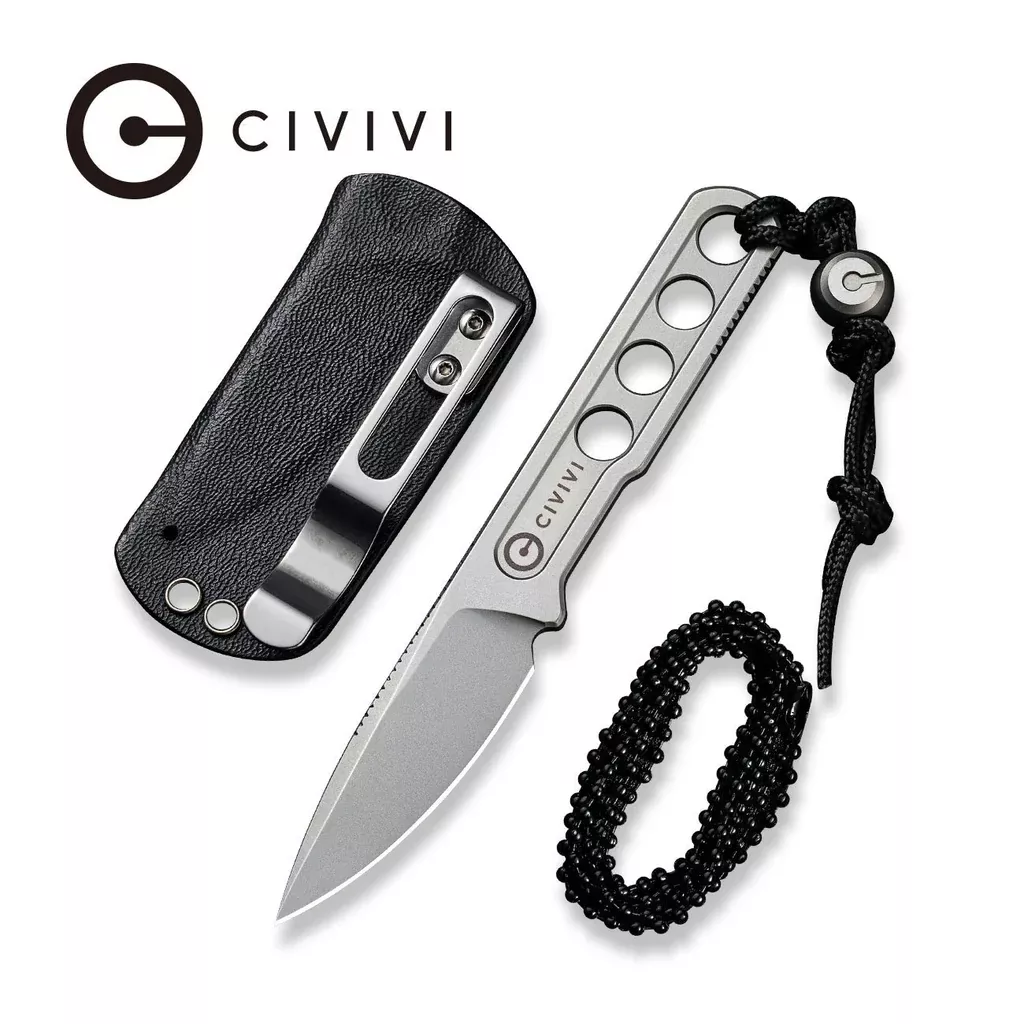 CIVIVI Circulus Fixed Blade Knife (1.96″ 10Cr15CoMov Blade) C22012-2