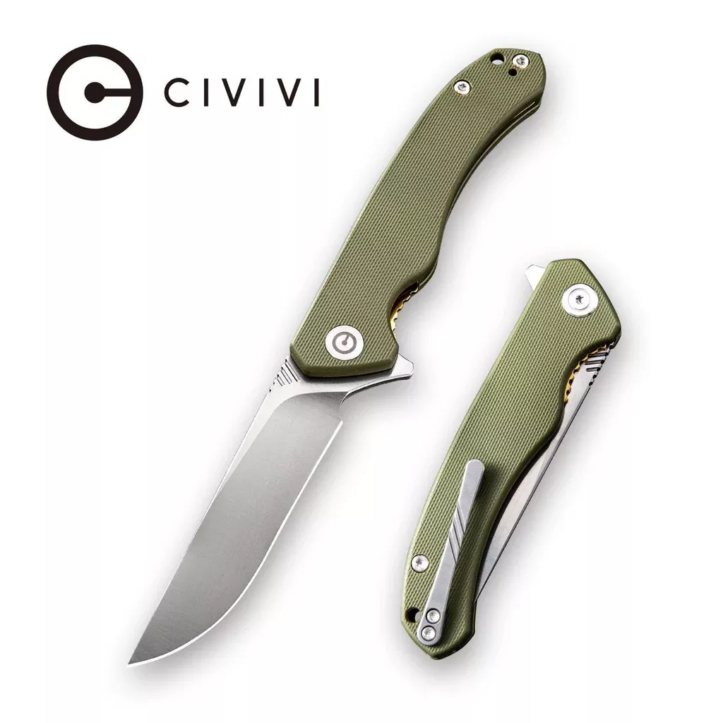 CIVIVI Courser Flipper Knife G10 Handle (3.45” VG-10 Blade) C804A