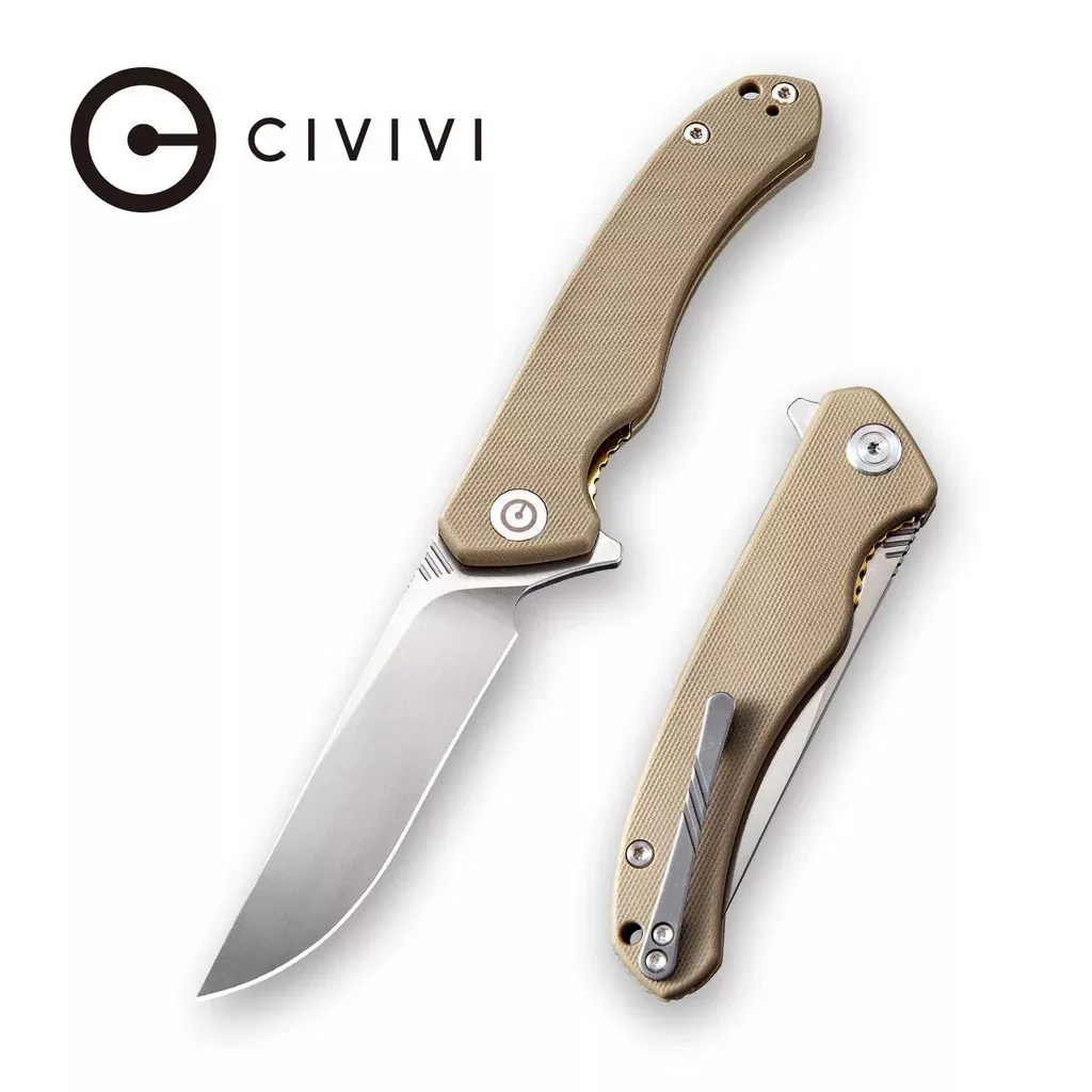 CIVIVI Courser Flipper Knife G10 Handle (3.45” VG-10 Blade) C804B