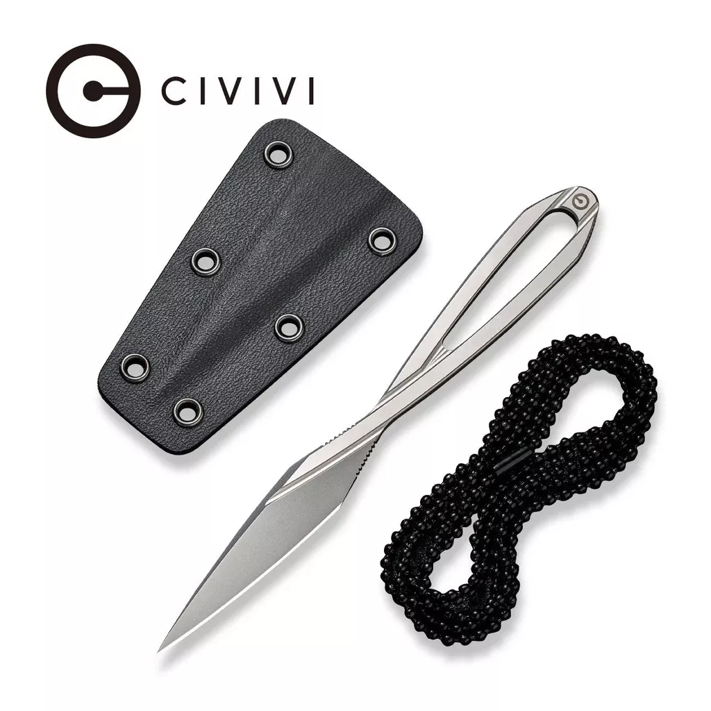 CIVIVI D-Art Fixed Blade Neck Knife (1.74" D2 Blade) C21001-1