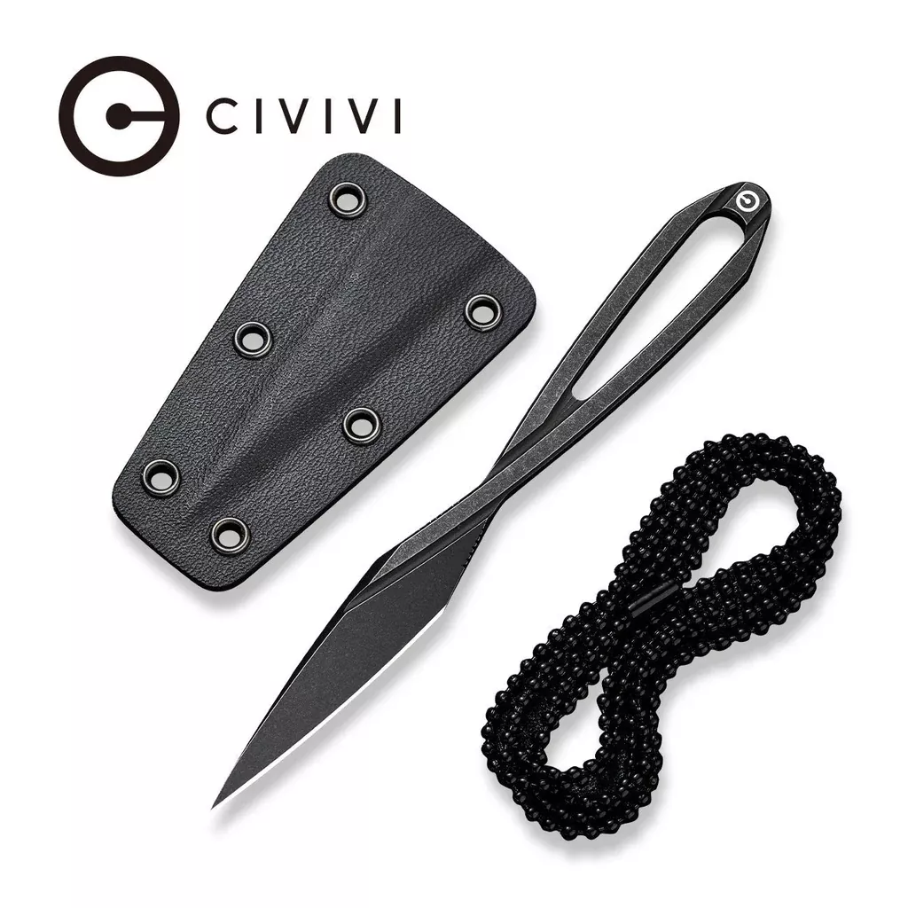 CIVIVI D-Art Fixed Blade Neck Knife (1.74″ D2 Blade) C21001-2