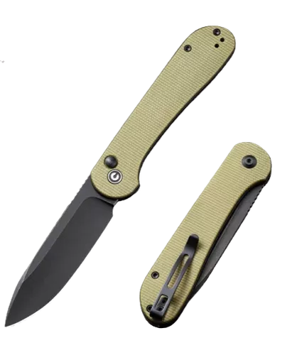 CIVIVI Elementum Button Lock Olive Micarta