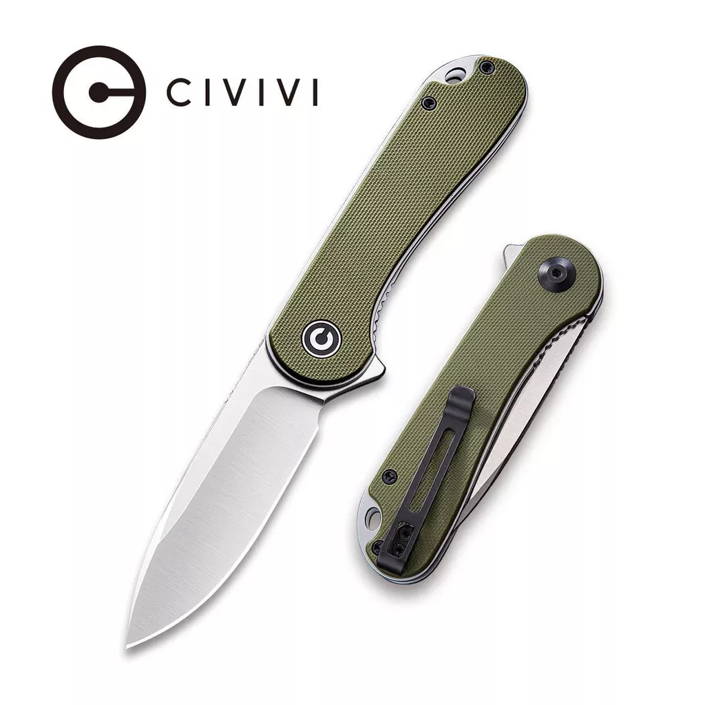 CIVIVI Elementum Flipper Knife G10 Handle (2.96″ D2 Blade) C907E