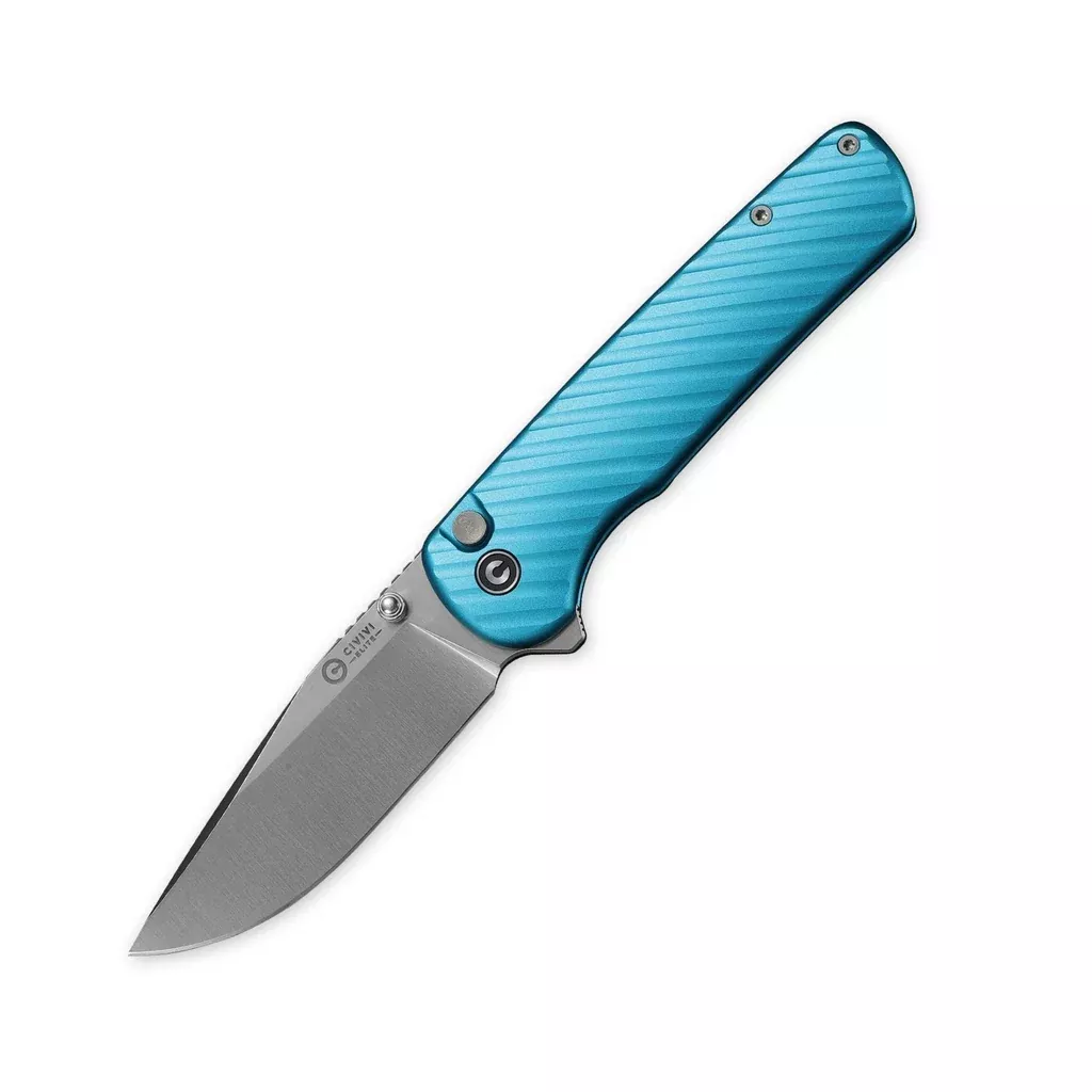 CIVIVI ELITE Folding Knives Flipper & Button Lock Knife Aluminum Handle (3.24″ 14C28N Blade) CE579791