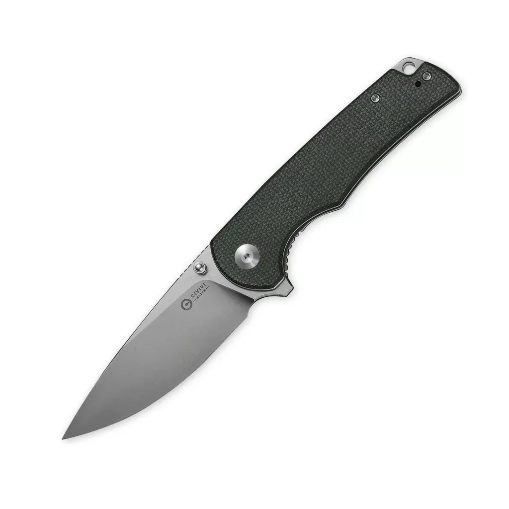 CIVIVI ELITE Pocket Knives Thumb Stud & Flipper Knife Micarta Handle (3.59″ Blade) CE558041