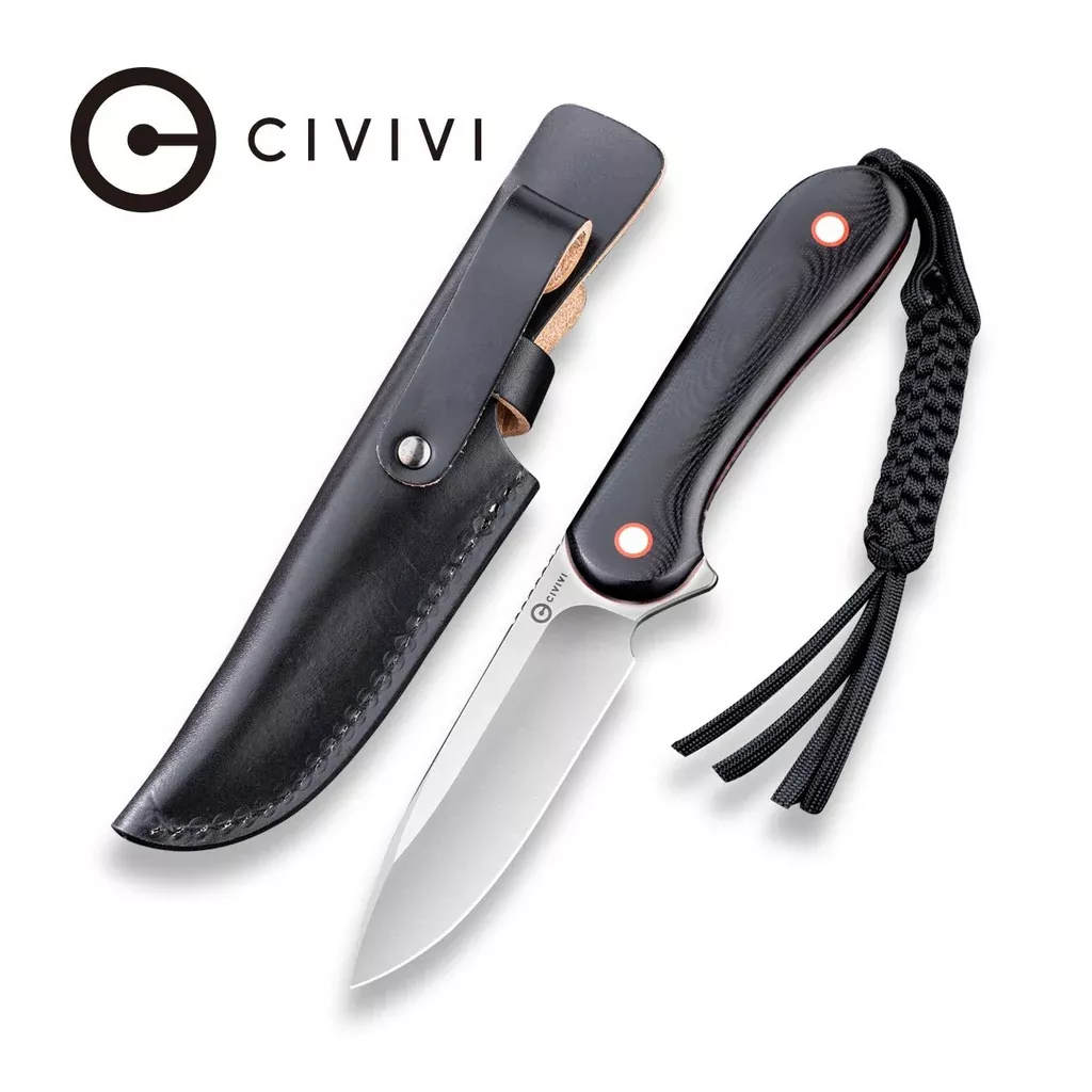 CIVIVI Fixed Blade Elementum Tactical Knife G10 Handle (3.98″ 10Cr15CoMoV Blade) C2104A