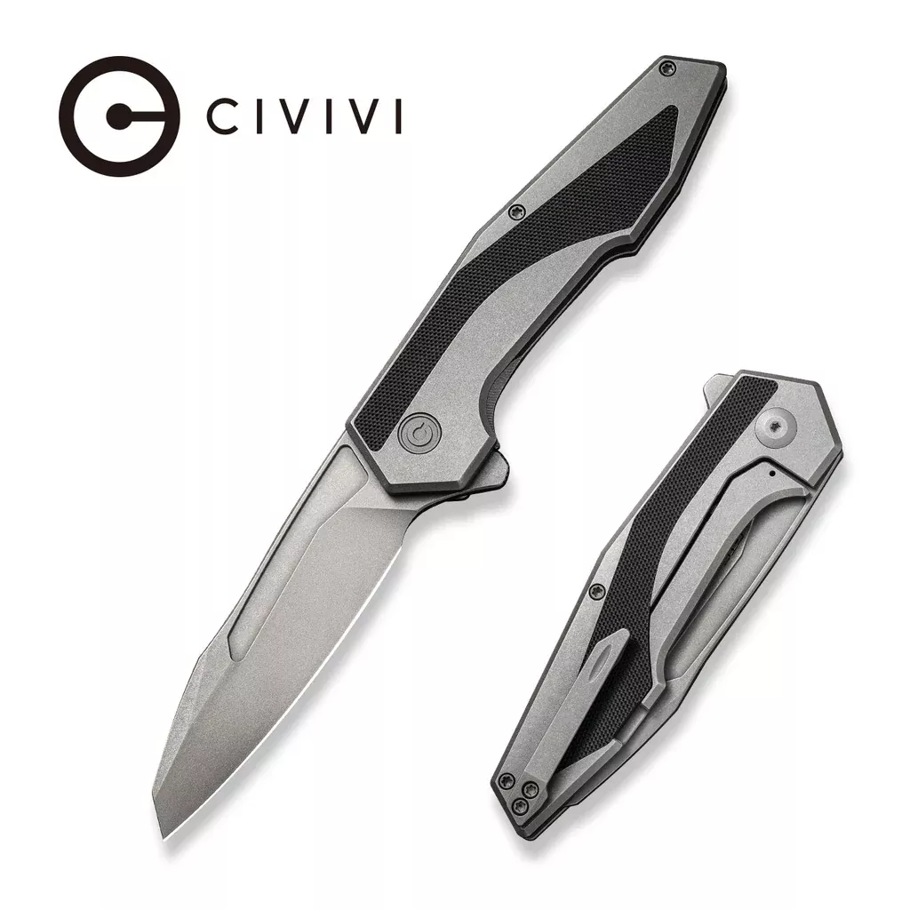 CIVIVI Hypersonic Flipper Knife Steel & G10 Handle (3.7″ 14C28N Blade) C22011-2