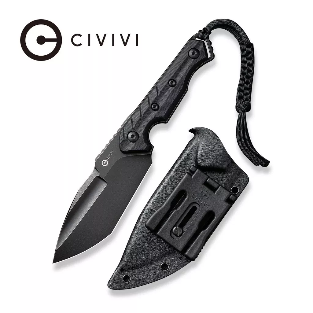 CIVIVI Maxwell Fixed Blade Knife G10 Handle (4.74″ D2 Blade) C21040-1