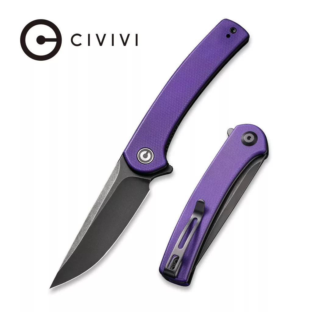CIVIVI Mini Asticus Flipper Knife G10 Handle (3.25″ 10Cr15CoMoV Blade) C19026B-4