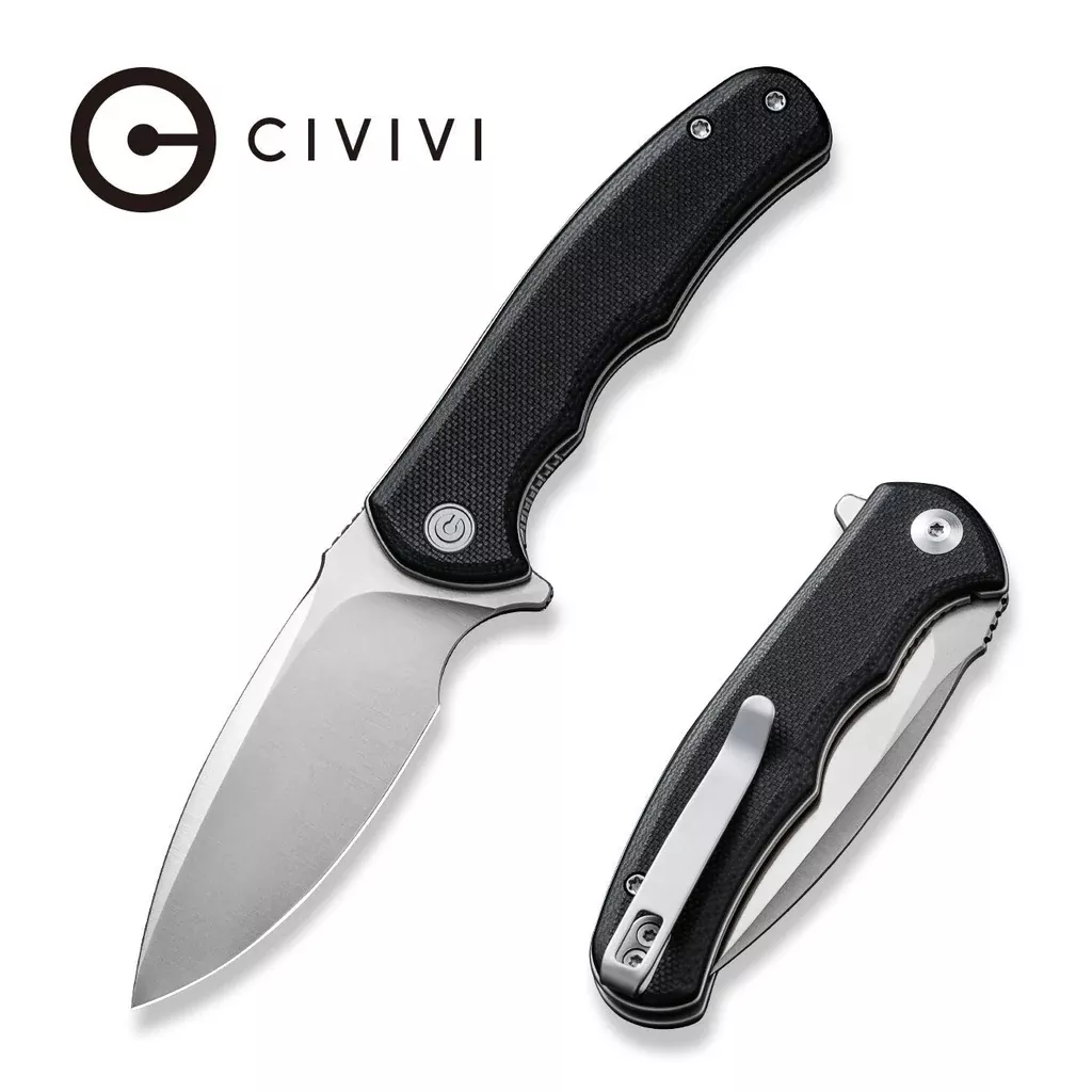 CIVIVI Mini Praxis Flipper Knife G10 Handle (2.98″ D2 Blade) C18026C-2
