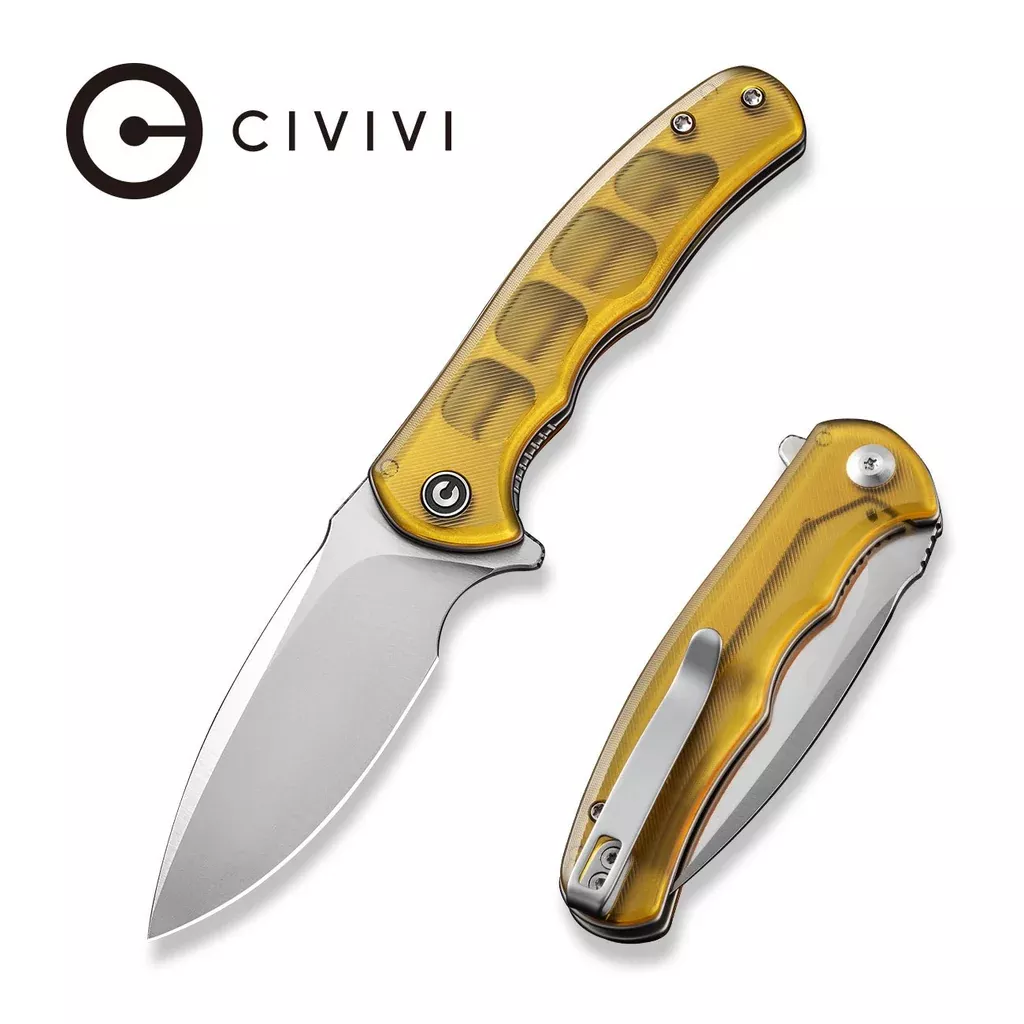 CIVIVI Mini Praxis Flipper Knife Ultem Handle (2.98″ D2 Blade) C18026C-4