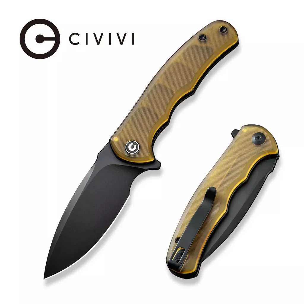 CIVIVI Mini Praxis Flipper Knife Ultem Handle (2.98″ D2 Blade) C18026C-5