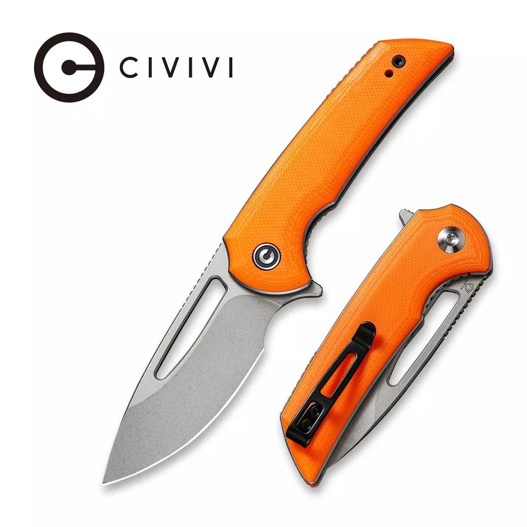 CIVIVI Odium Flipper & Thumb Hole Knife G10 Handle (2.65″ D2 Blade) C2010B
