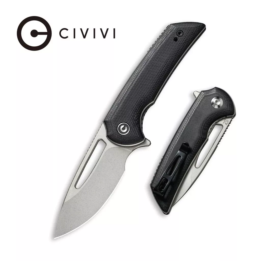 CIVIVI Odium Flipper & Thumb Hole Knife G10 Handle (2.65″ D2 Blade) C2010D