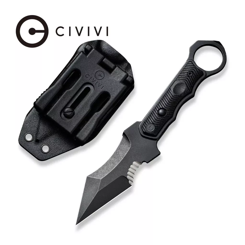 CIVIVI Orthrus Fixed Blade Knife G10 Handle (3.76″ Nitro-V Blade) C20037B-1