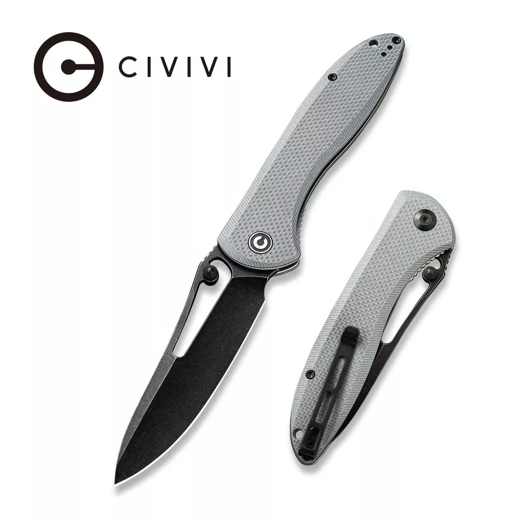 CIVIVI Picaro Thumb Stud & Thumb Hole Knife G10 Handle (3.94″ D2 Blade) C916C